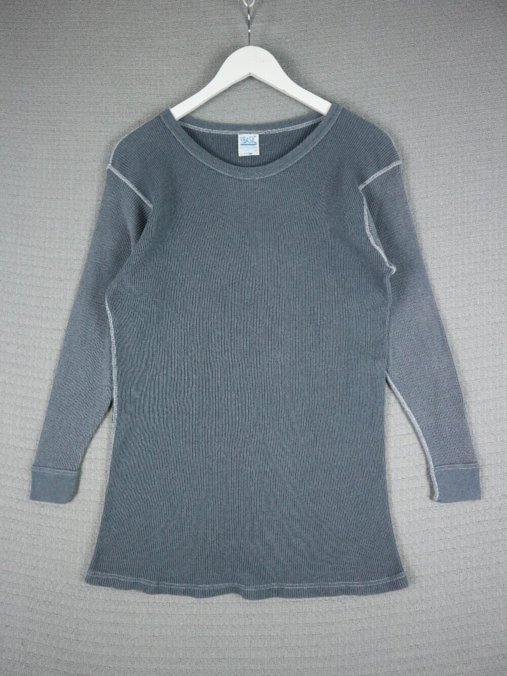 Simply Basics 1990s Thermal Henley Longsleeve Womens XL